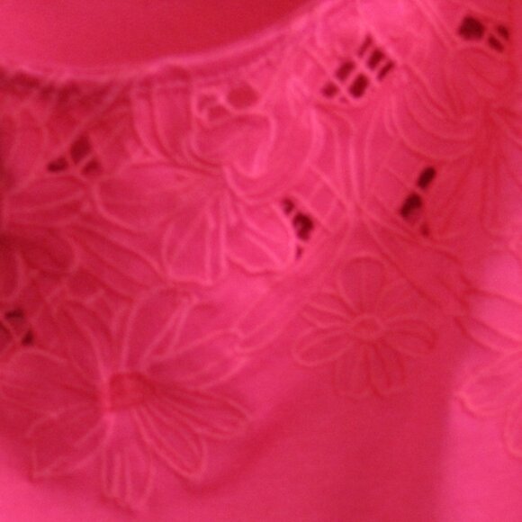 Torrid Magenta Embroidered Off Shoulder Top Womens Size 1X Long Sleeve New Tag - Picture 5 of 12